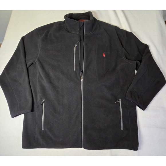 Polo Ralph Lauren Other - POLO Ralph Lauren Jacket Mens Size 1X Full Zip Black Gorpcore Performance Fleece